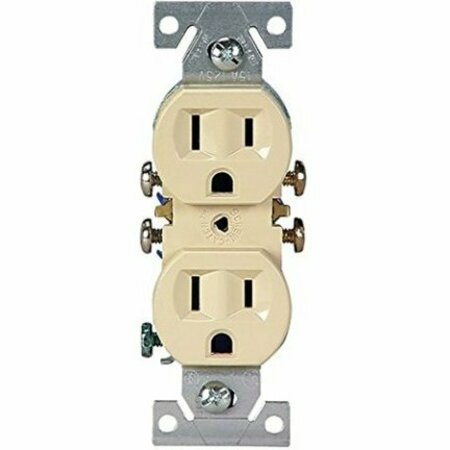 EATON WIRING DEVICES Duplex Receptacle, 2 -Pole, 15 A, 125 V, Push-in, Side Wiring, NEMA: 5-15R, Ivory 270V-10-L